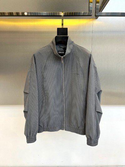 ZEGNA Suede leather coat-32